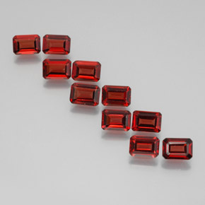 10.91 ctw Red Almandine Garnet Stones, Natural Almandine Garnet in Octagon Facet Shape for Sale