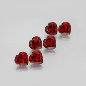 9.21 ct Red Almandine Garnet Gemstone, Almandine Garnet Gem in Heart Facet Shape for Sale.
