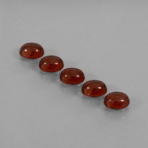 2.55 ct Red Almandine Garnet Gemstone, Almandine Garnet Gem in Oval Cabochon Shape for Sale.