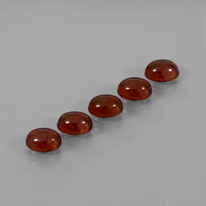 2.55 ct Red Almandine Garnet Stone, Natural Almandine Garnet in Oval Cabochon Shape for Sale