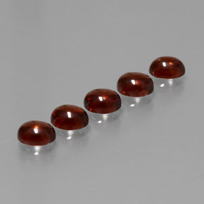 2.77 ctw Red Almandine Garnet Stones, Natural Almandine Garnet in Oval Cabochon Shape for Sale
