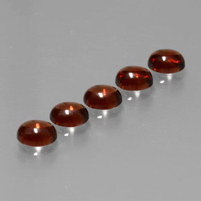 2.64 ctw Red Almandine Garnet Stones, Natural Almandine Garnet in Oval Cabochon Shape for Sale