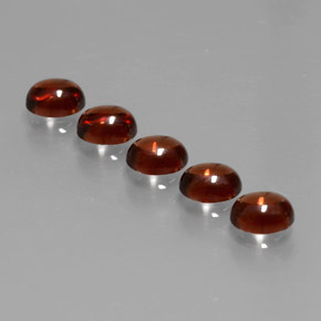 Almandine Garnet Gemstones in 5.1 x 4 mm Size for Sale, Almandine Garnet Stones in Red Color
