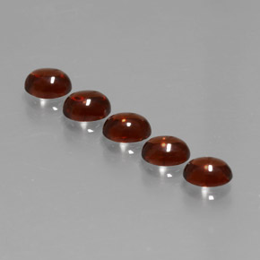 Almandine Garnet Gemstones in 5.1 x 4 mm Size for Sale, Almandine Garnet Stones in Red Color