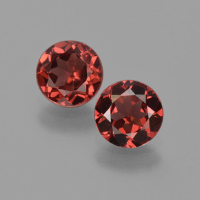 1.79 ct Red Almandine Garnet Gemstone, Almandine Garnet Gem in Round Facet Shape for Sale.