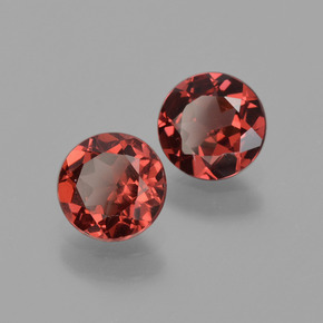 1.79 ct Red Almandine Garnet Stone, Natural Almandine Garnet in Round Facet Shape for Sale
