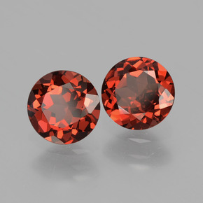 1.82 ct Red Almandine Garnet Stone, Natural Almandine Garnet in Round Facet Shape for Sale