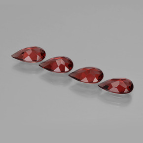 Almandine Garnet Gemstone in 7.7 x 4.7 mm Size for Sale, Almandine Garnet Stone in Red Color