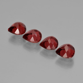 Almandine Garnet Gemstone in 6.1 x 5.8 mm Size for Sale, Almandine Garnet Stone in Red Color