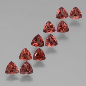 2.83 ctw Red Almandine Garnet Gemstones, Almandine Garnet Gems in Trillion Facet Shape for Sale.
