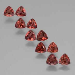 2.83 ctw Red Almandine Garnet Stones, Natural Almandine Garnet in Trillion Facet Shape for Sale