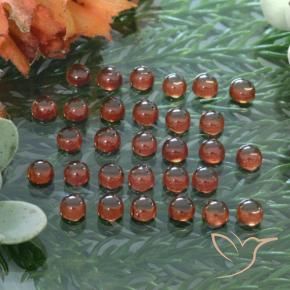 Almandine Garnet Gemstones in 3.2 mm Size for Sale, Almandine Garnet Stones in Warm Red Color