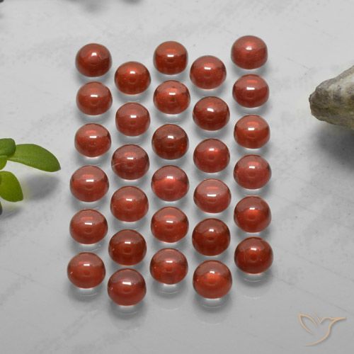 5.74 ct Round Almandine Garnet, 3 mm From Madagascar, Photo A