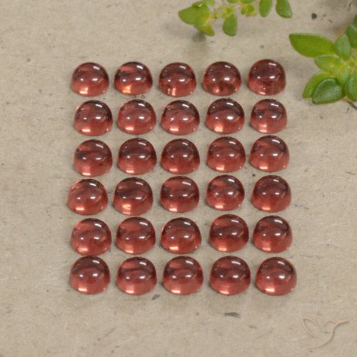 6.24 ct Round Almandine Garnet, 3.1 mm From Madagascar, Photo A