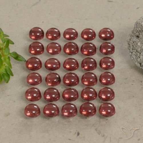 5.08 ct Round Almandine Garnet, 3 mm From Madagascar, Photo A