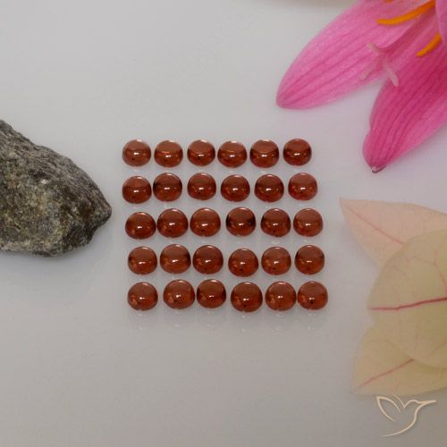 5.86 ct Round Almandine Garnet, 3.1 mm From Madagascar, Photo A