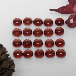 3.83 ctw Red Almandine Garnet Stones, Natural Almandine Garnet in Round Cabochon Shape for Sale