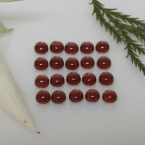 Almandine Garnet Gemstones in 3 mm (calibrated) Size for Sale, Almandine Garnet Stones in Deep Red Color
