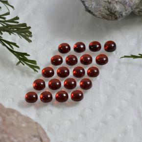 Темно-красный Гранат Альмандин Камень - 0.2ct Круглый Кабошон (ID: 467825)