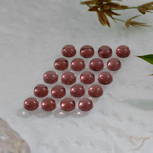 Granate almandino redondo de 3,7 ct, 3,2 mm de Madagascar, Photo A