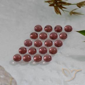 Almandine Garnet Gemstones in 3.2 mm Size for Sale, Almandine Garnet Stones in Scarlet Red Color