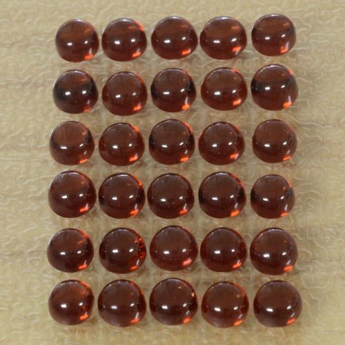 6.37 ctw Red Almandine Garnet Stones, Natural Almandine Garnet in Round Cabochon Shape for Sale