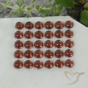 Almandine Garnet Gemstones in 3 mm (calibrated) Size for Sale, Almandine Garnet Stones in Deep Crimson Red Color