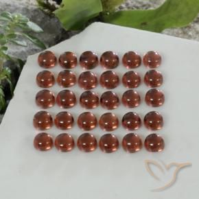 Almandine Garnet Gemstones in 3 mm (calibrated) Size for Sale, Almandine Garnet Stones in Deep Red Color