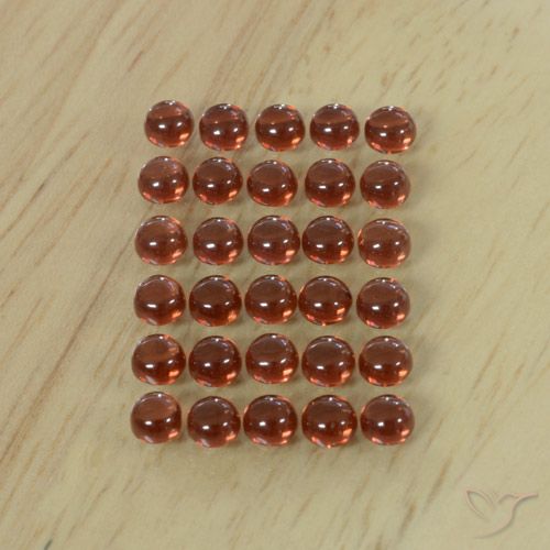 5.75 ct Round Almandine Garnet, 3 mm From Madagascar, Photo A