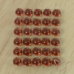 5.75 ctw Red Almandine Garnet Stones, Natural Almandine Garnet in Round Cabochon Shape for Sale