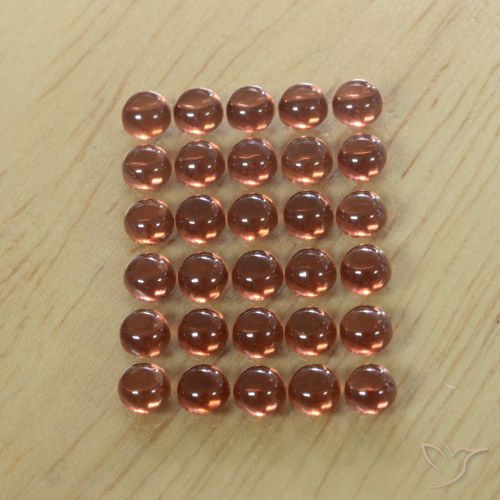 5.95 ct Round Almandine Garnet, 3.2 mm From Madagascar, Photo A