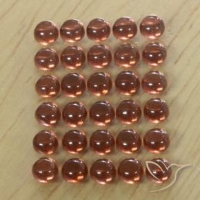 5.95 ctw Red Almandine Garnet Stones, Natural Almandine Garnet in Round Cabochon Shape for Sale