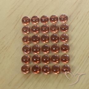 Almandine Garnet Gemstones in 3.2 mm Size for Sale, Almandine Garnet Stones in Dark Red Color