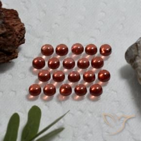 Almandine Garnet Gemstones in 3.2 mm Size for Sale, Almandine Garnet Stones in Deep Rose Red Color