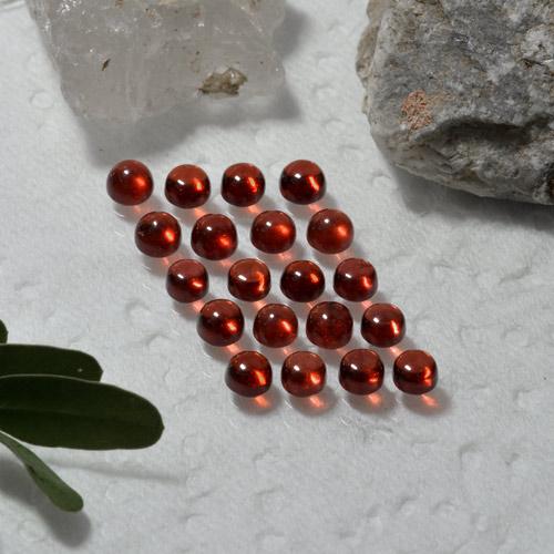 4.61 ctw Red Almandine Garnet Stones, Natural Almandine Garnet in Round Cabochon Shape for Sale