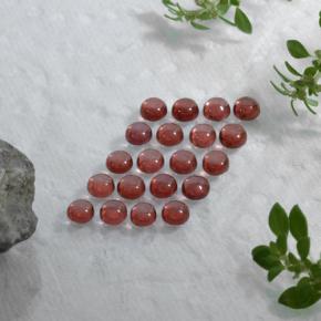 Almandine Garnet Gemstones in 3 mm (calibrated) Size for Sale, Almandine Garnet Stones in Red Color