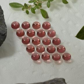 3.33 ctw Red Almandine Garnet Stones, Natural Almandine Garnet in Round Cabochon Shape for Sale