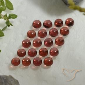 Almandine Garnet Gemstones in 3 mm (calibrated) Size for Sale, Almandine Garnet Stones in Wine Red Color