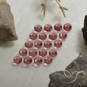 Almandine Garnet Gemstones in 3.2 mm Size for Sale, Almandine Garnet Stones in Medium Red Color