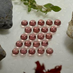 Almandine Garnet Gemstones in 3.1 mm Size for Sale, Almandine Garnet Stones in Deep Red Color