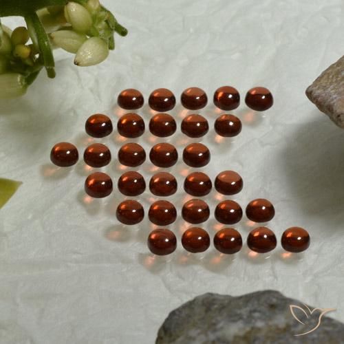 5 ct Round Almandine Garnet, 3 mm From Madagascar, Photo A