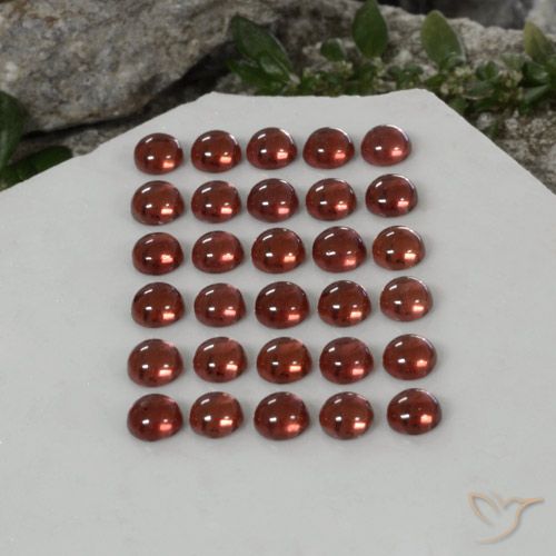 5.04 ct Round Almandine Garnet, 3.1 mm From Madagascar, Photo A
