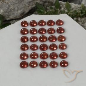 Almandine Garnet Gemstones in 3 mm (calibrated) Size for Sale, Almandine Garnet Stones in Deep Crimson Red Color