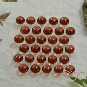 4.98 ctw Red Almandine Garnet Stones, Natural Almandine Garnet in Round Cabochon Shape for Sale