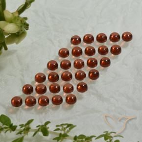 Almandine Garnet Gemstones in 3.2 mm Size for Sale, Almandine Garnet Stones in Deep Crimson Red Color