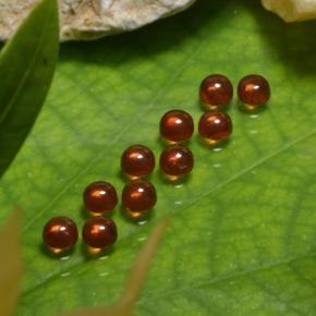 Almandine Garnet Gemstones in 3 mm (calibrated) Size for Sale, Almandine Garnet Stones in Dark Red Color