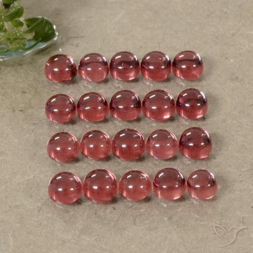 Almandine Garnet Gemstones in 3.2 mm Size for Sale, Almandine Garnet Stones in Deep Wine Red Color