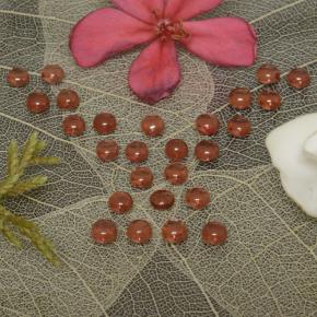 4.27 ctw Red Almandine Garnet Stones, Natural Almandine Garnet in Round Cabochon Shape for Sale