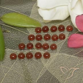 4.17 ctw Red Almandine Garnet Stones, Natural Almandine Garnet in Round Cabochon Shape for Sale