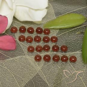 Almandine Garnet Gemstones in 3.2 mm Size for Sale, Almandine Garnet Stones in Medium Red Color